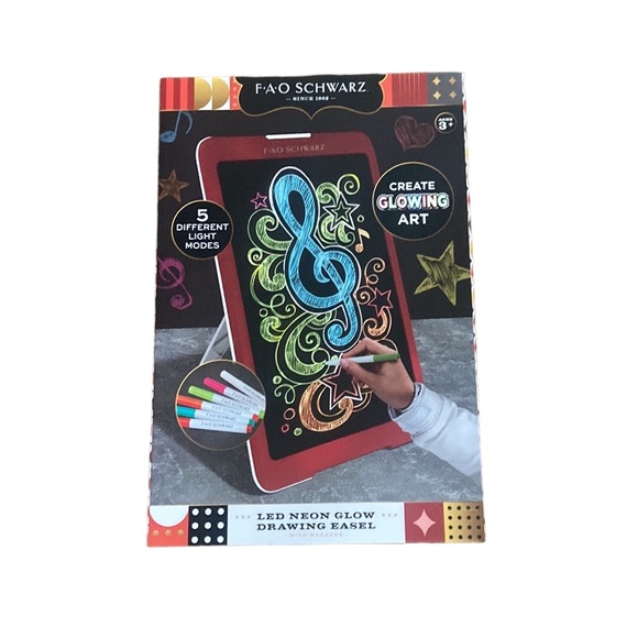 FAO SCHWARTZ LED drawing easel NEW - Picture 2 of 2